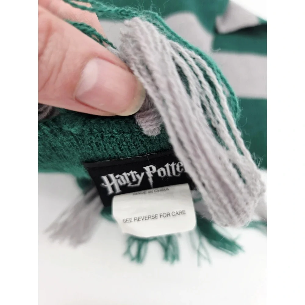 Harry Potter Slytherin Knit Soft Warm Winter Costume Scarf Gift Med